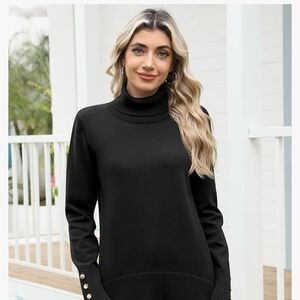 Chic Black Turtleneck Sweater